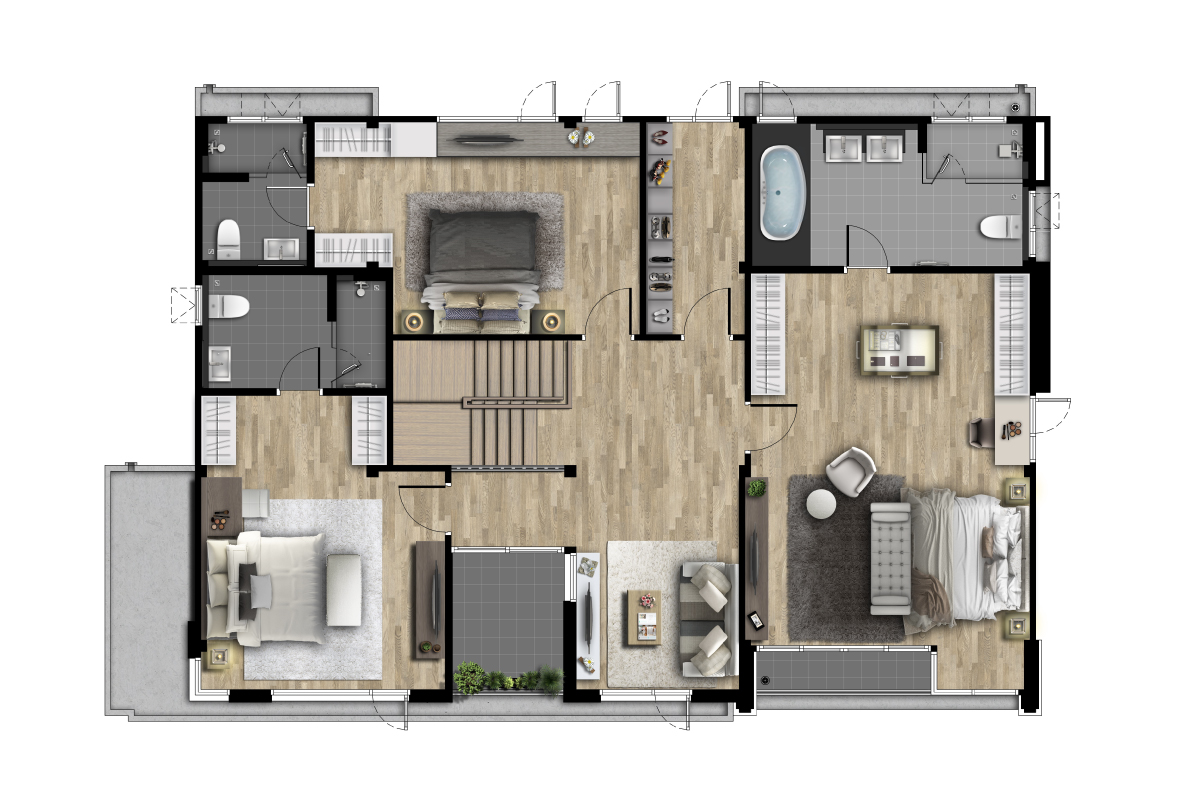 Type LUX SAPPHIRE: Floor 2nd-Floor