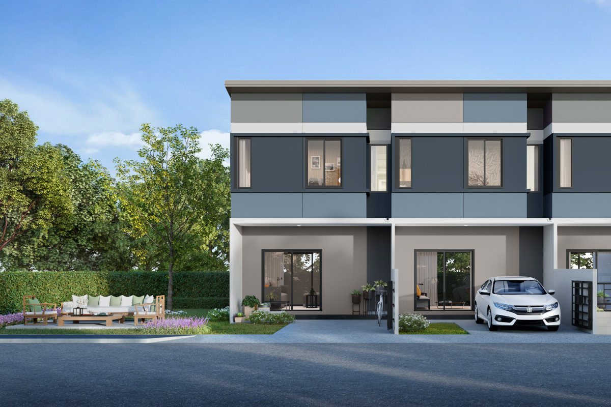 แบบทาวน์โฮม LYN ในโครงการ PLENO พหลโยธิน - สายไหม 2