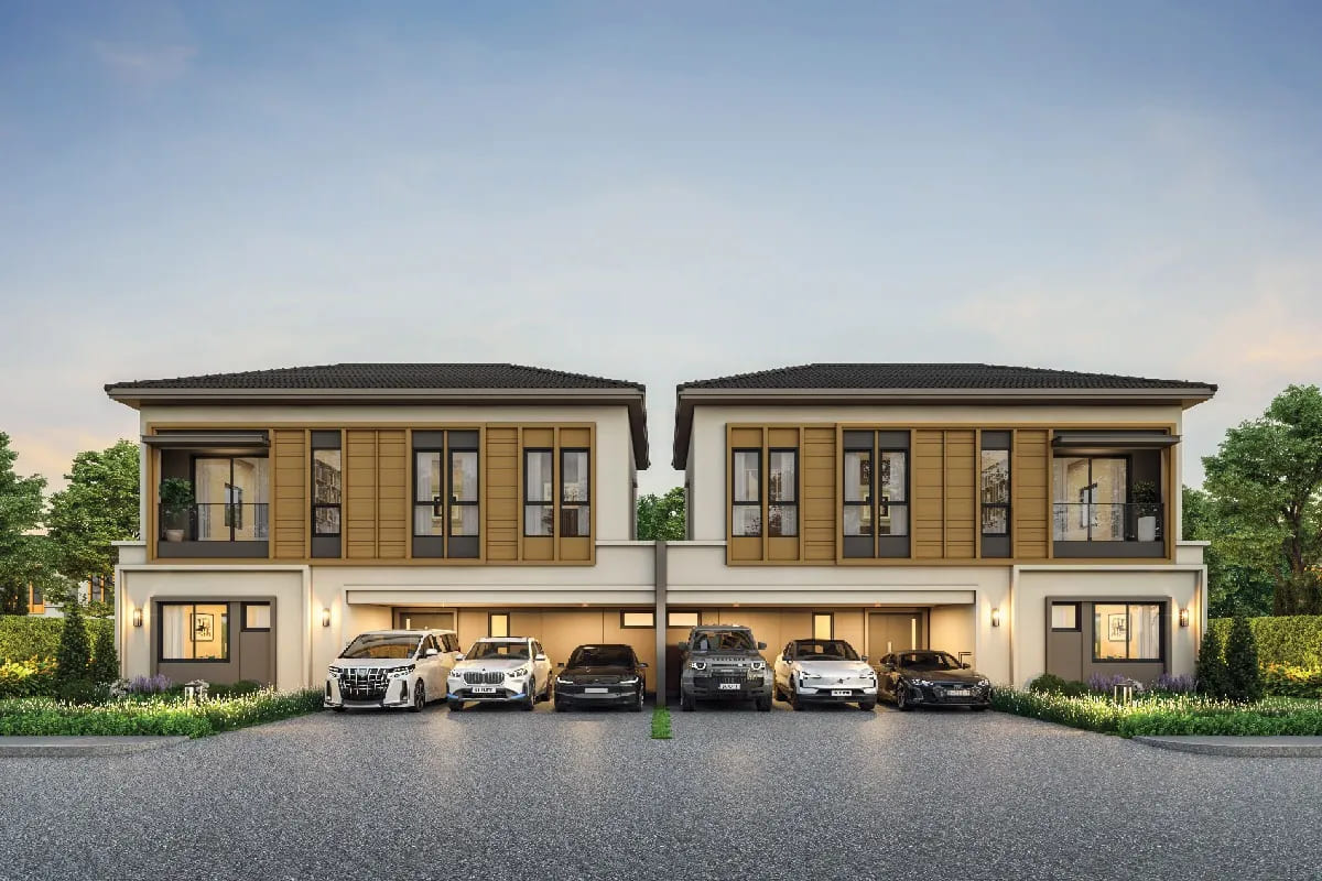 แบบบ้านแฝด 2 ชั้น Type AMBERA โครงการ GRANDE PLENO ทวีวัฒนา