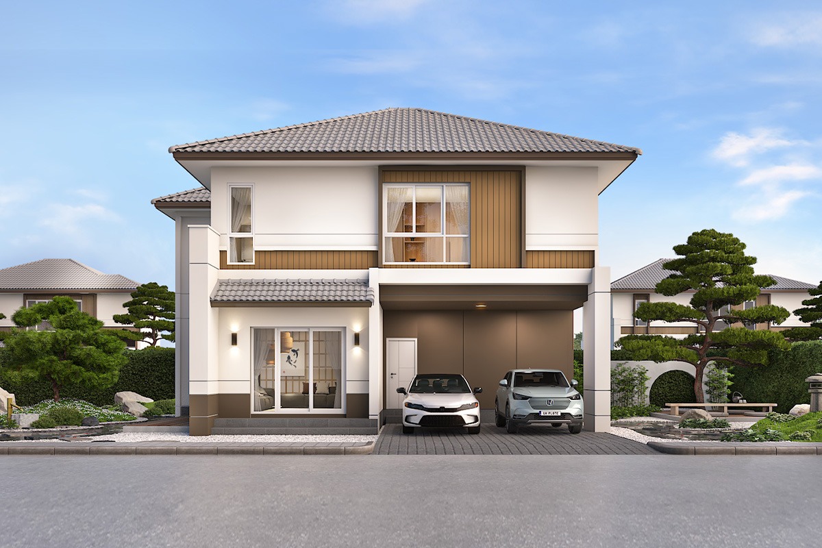 แบบบ้าน HAYASHI ในโครงการ MODEN ประชาอุทิศ 90