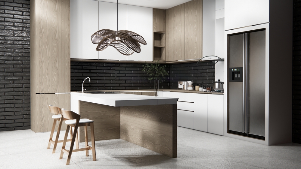 13_kitchen-decoration-idea.jpg แต่งห้องครัวสไตล์ลอฟท์ด้วยอิฐสีดำ