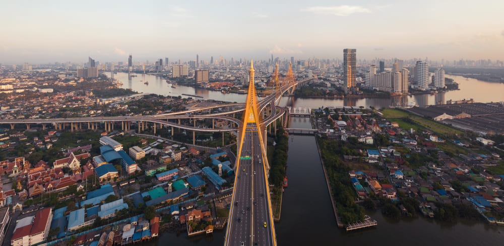 วิวเมืองใกล้ย่านประชาอุทิศ