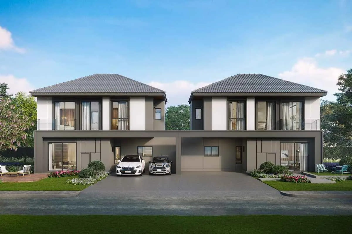 แบบบ้านแฝด 2 ชั้น Type JASPER PLUS โครงการ บ้านกลางเมือง THE EDITION สุขสวัสดิ์