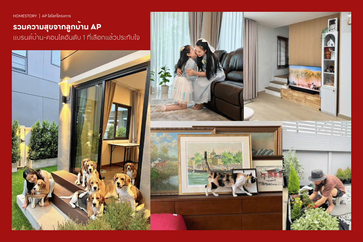 รวมความสุขจากลูกบ้าน AP แบรนด์บ้าน-คอนโดอันดับ 1 ที่เลือกแล้วประทับใจ