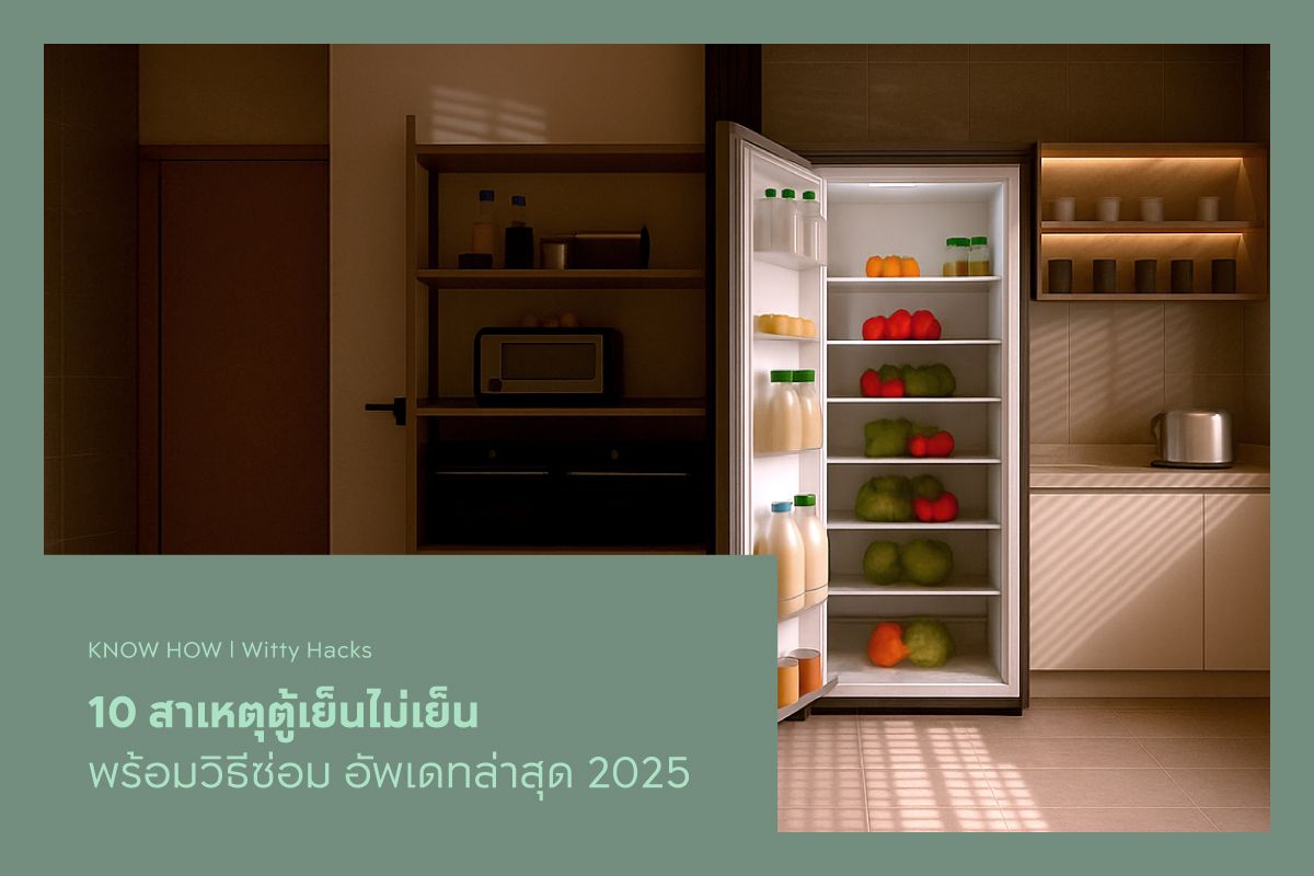 10 สาเหตุตู้เย็นไม่เย็น พร้อมวิธีซ่อม อัพเดทล่าสุด 2025
