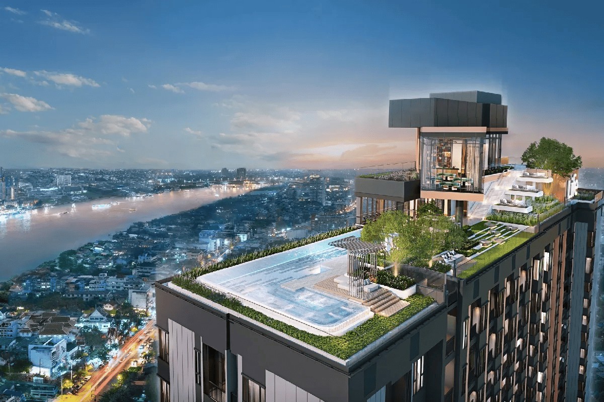 Rooftop โครงการคอนโด LIFE เจริญนคร - สาทร