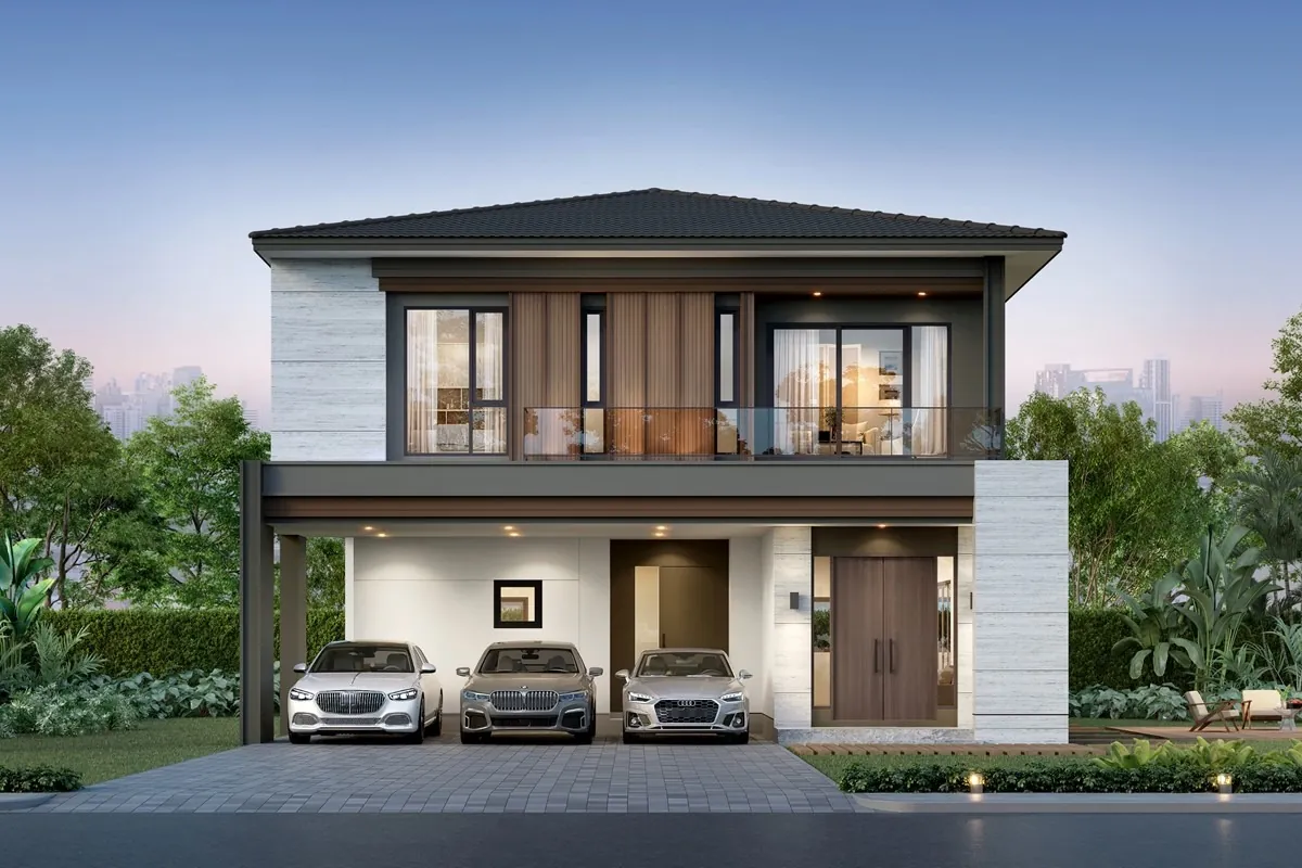 แบบบ้าน VERIDA โครงการ THE CITY สุขสวัสดิ์ - พระราม 3