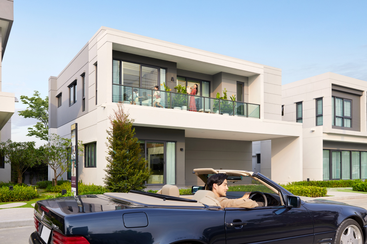 การเดินทางในย่านปทุมธานีจากโครงการบ้านเดี่ยว AP Thai