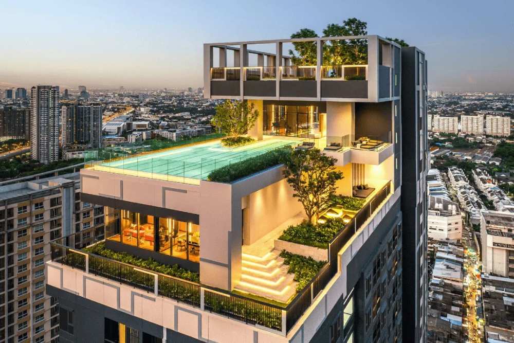 Rooftop โครงการ ASPIRE อ่อนนุช สเตชั่น