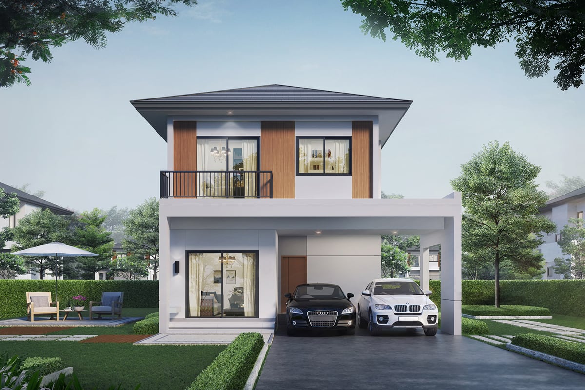 01_single-detached-house-near-airport.jpg ภาพ : บ้านเดี่ยวใกล้สนามบินสุวรรณภูมิ โครงการ CENTRO อ่อนนุช - สุวรรณภูมิ