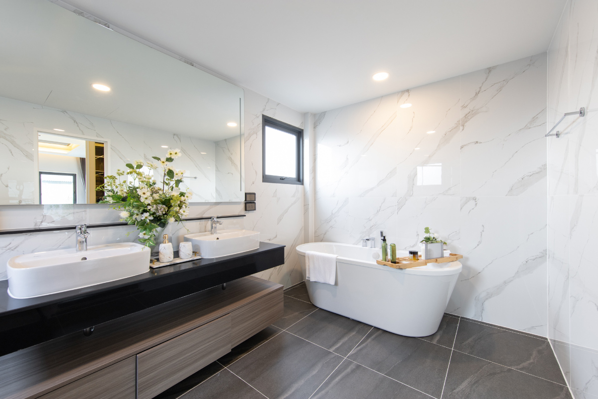 การตกแต่งห้องน้ำสไตล์ Modern Luxury