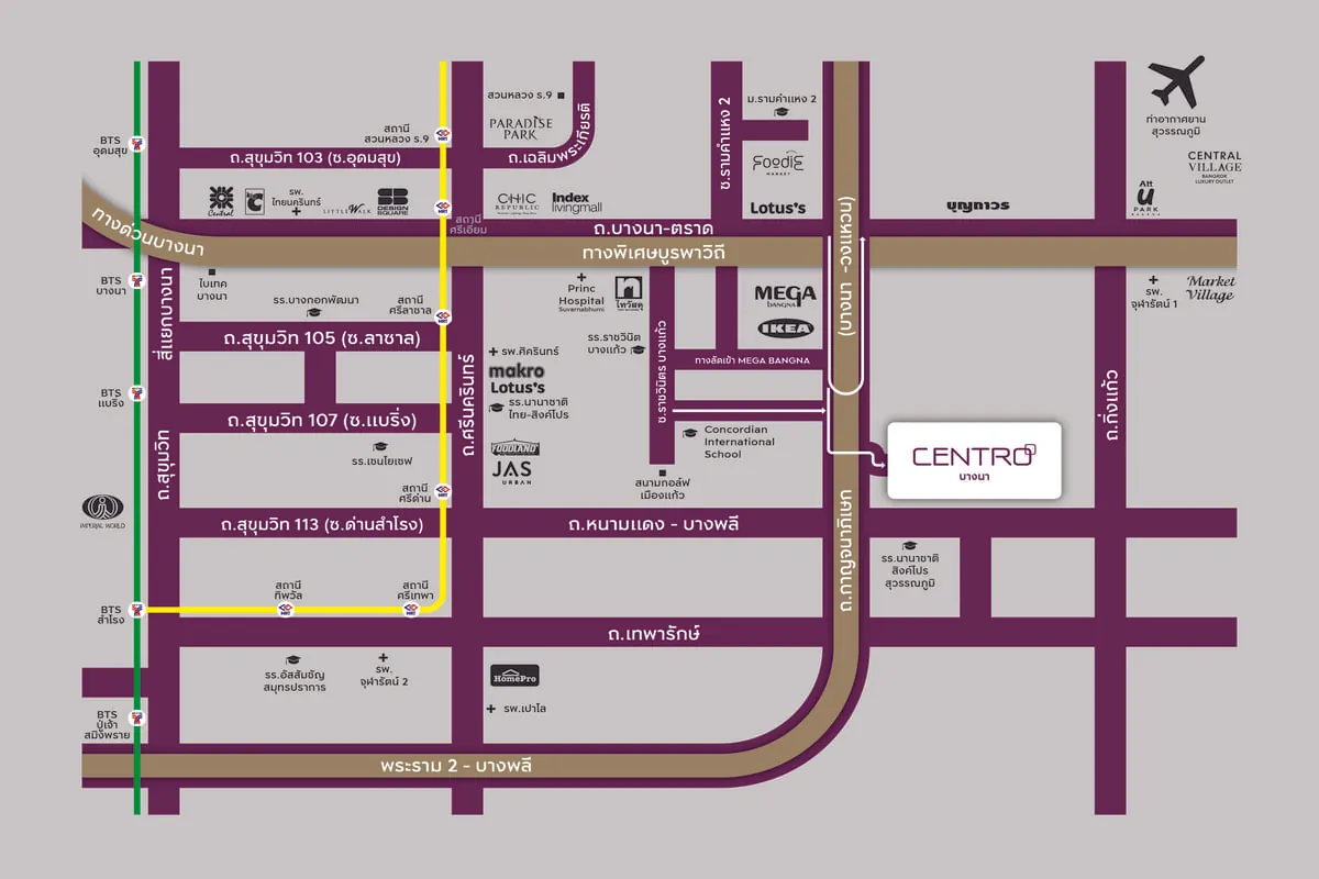 16_homestory-house-bangna.png แผนที่การเดินทางและสิ่งอำนวยความสะดวกใกล้เคียงโครงการ CENTRO บางนา