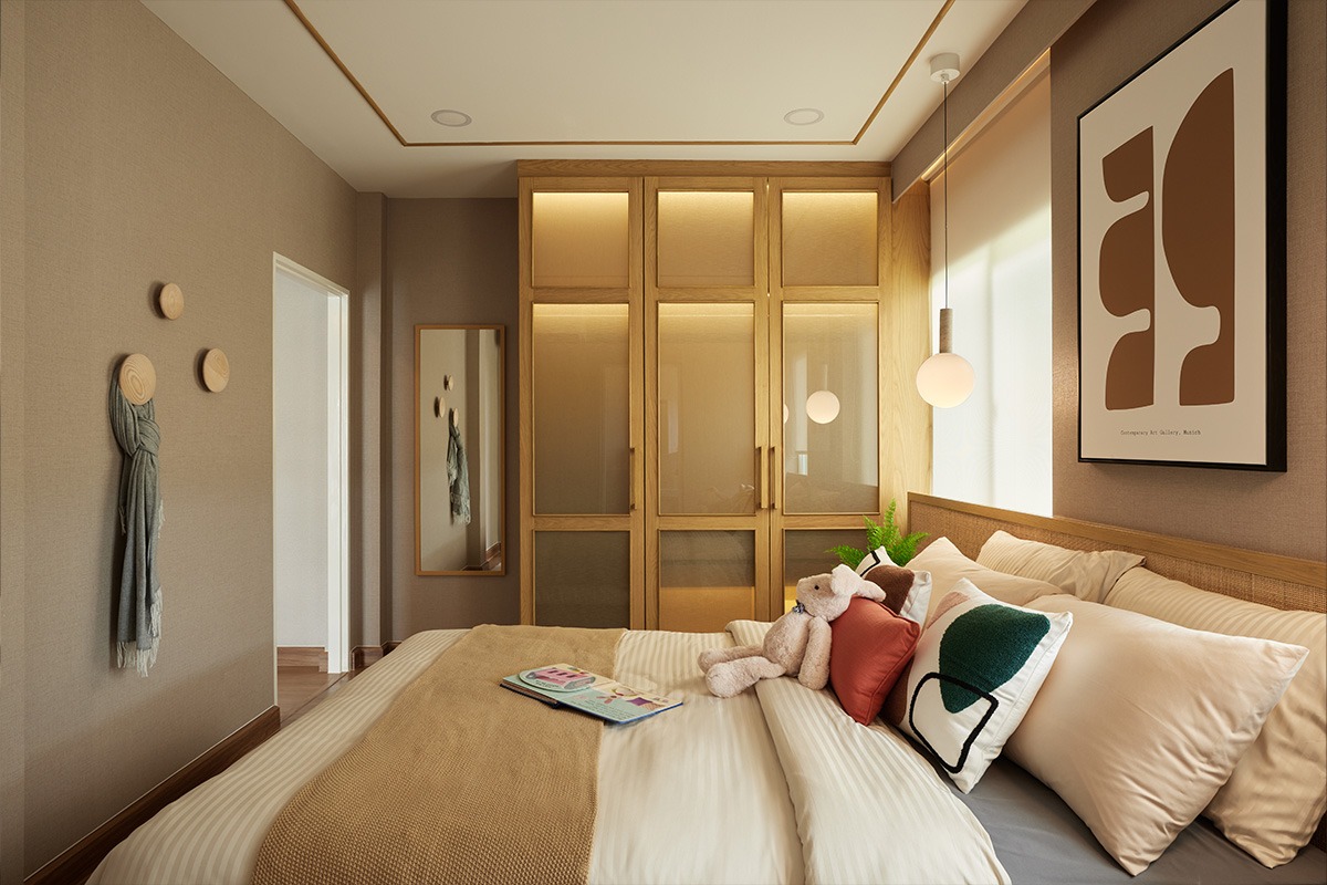 ห้องนอน บ้านเดี่ยว MODEN ประชาอุทิศ 90