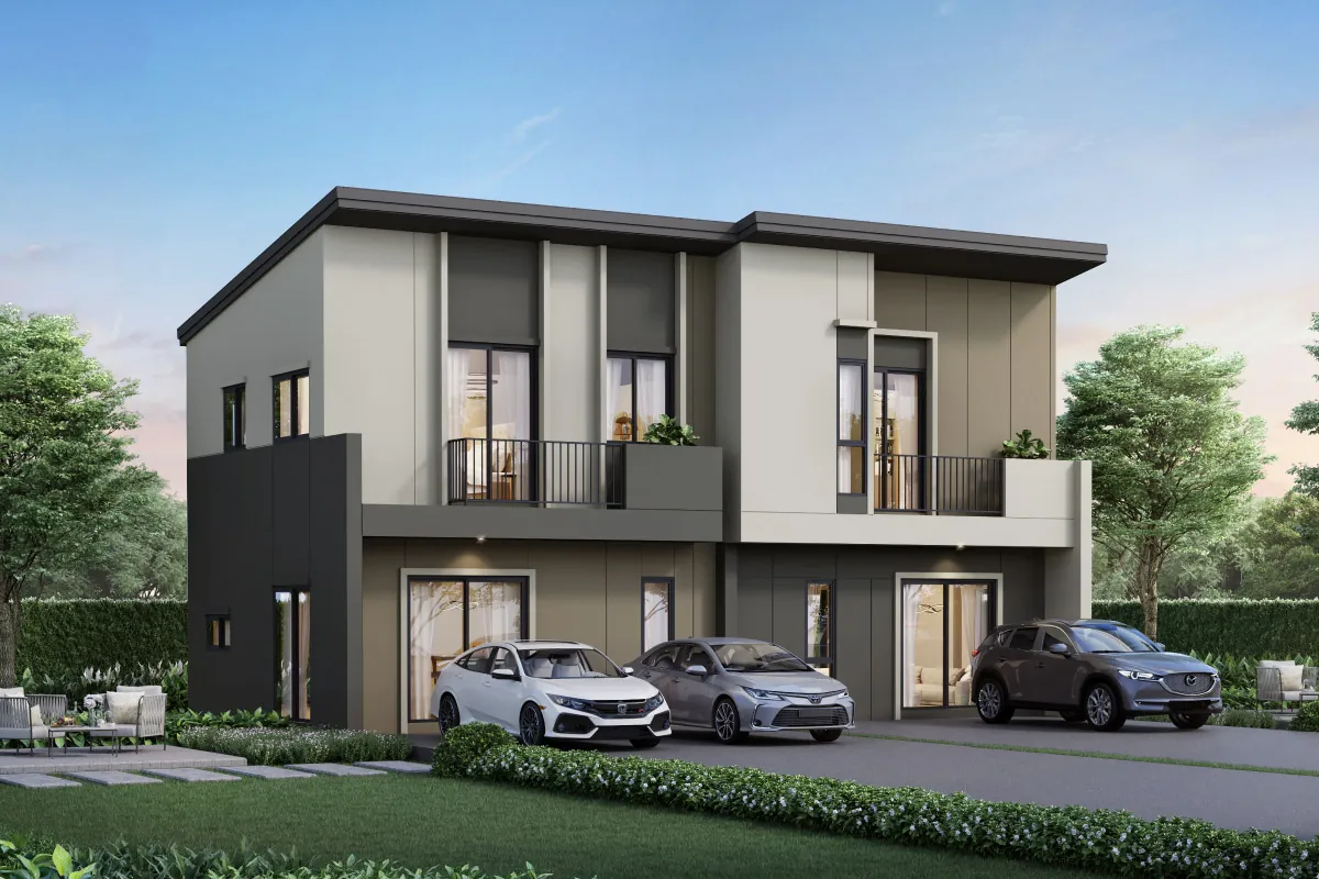 แบบบ้าน JAYDEN โครงการ PLENO TOWN บ้านกล้วย - กาญจนาฯ