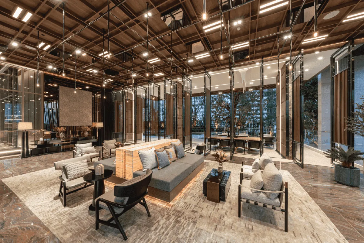 บรรยากาศภายในคอนโดแถวทองหล่อ - พร้อมพงษ์ โครงการ RHYTHM เอกมัย เอสเตท