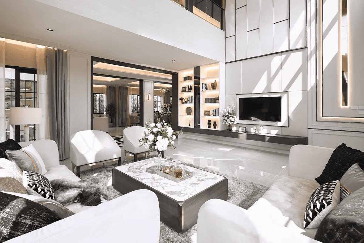 ห้องนั่งเล่น Double Volume