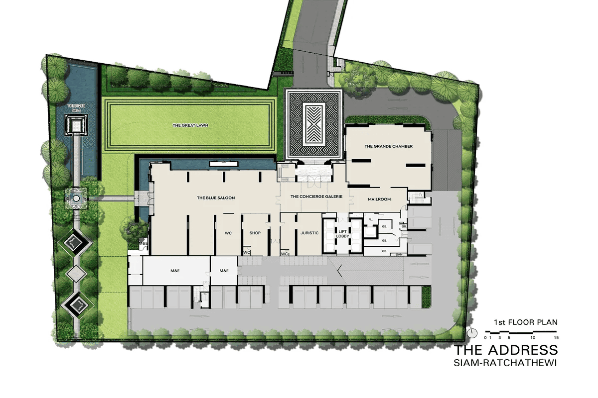 Floor Plan ชั้น G ของคอนโด THE ADDRESS สยาม - ราชเทวี