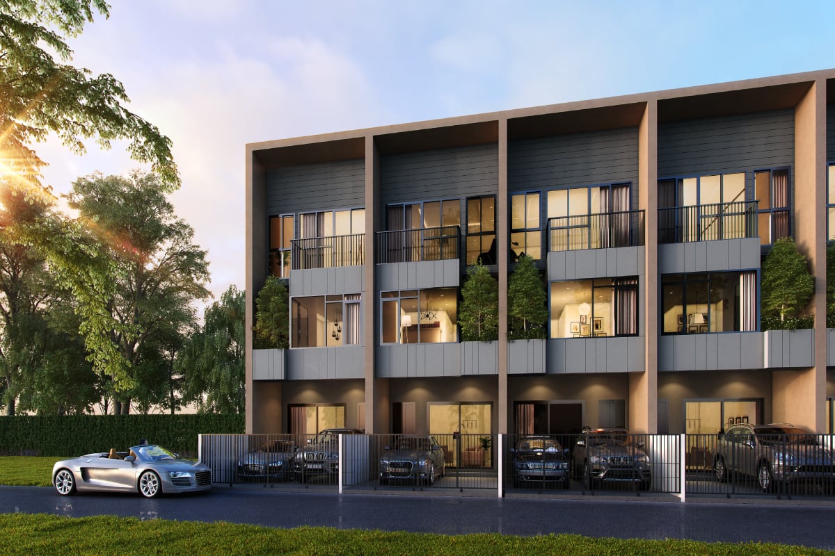 แบบทาวน์โฮม TERRARIA ในโครงการบ้านกลางเมือง วัชรพล