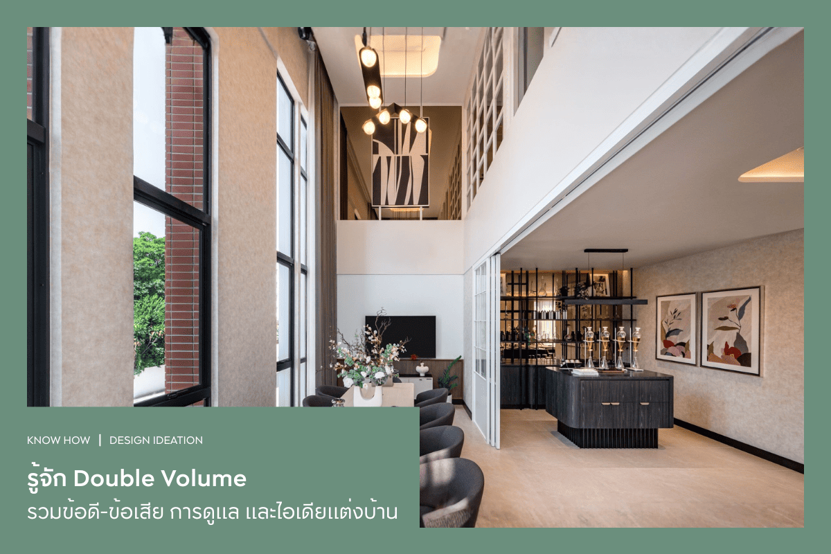 รู้จัก Double Volume รวมข้อดี-ข้อเสีย การดูแล และไอเดียแต่งบ้าน