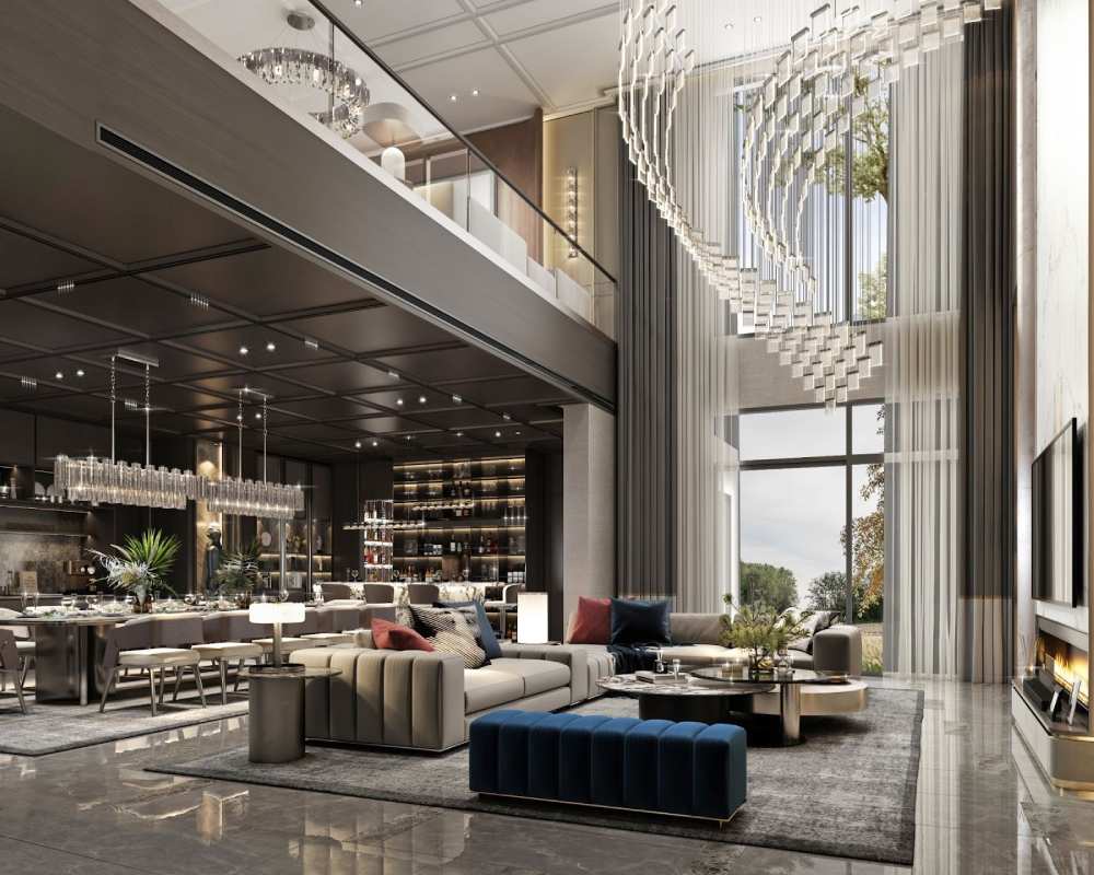 Grand Arrival Foyer ที่เชื่อมสู่ Open Living Space ของ BEON เกษตร - นวมินทร์