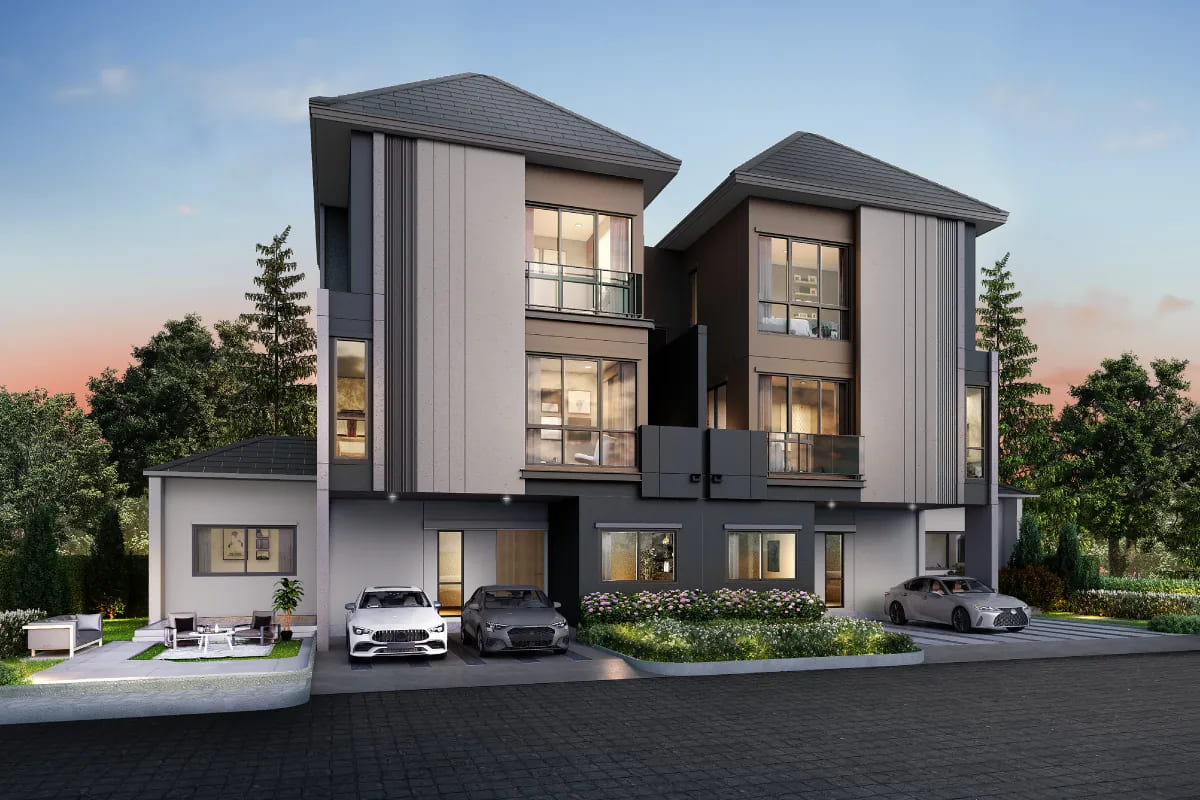 บ้านแฝดบางนา โครงการ บ้านกลางเมือง THE EDITION ศรีนครินทร์ - สวนหลวง