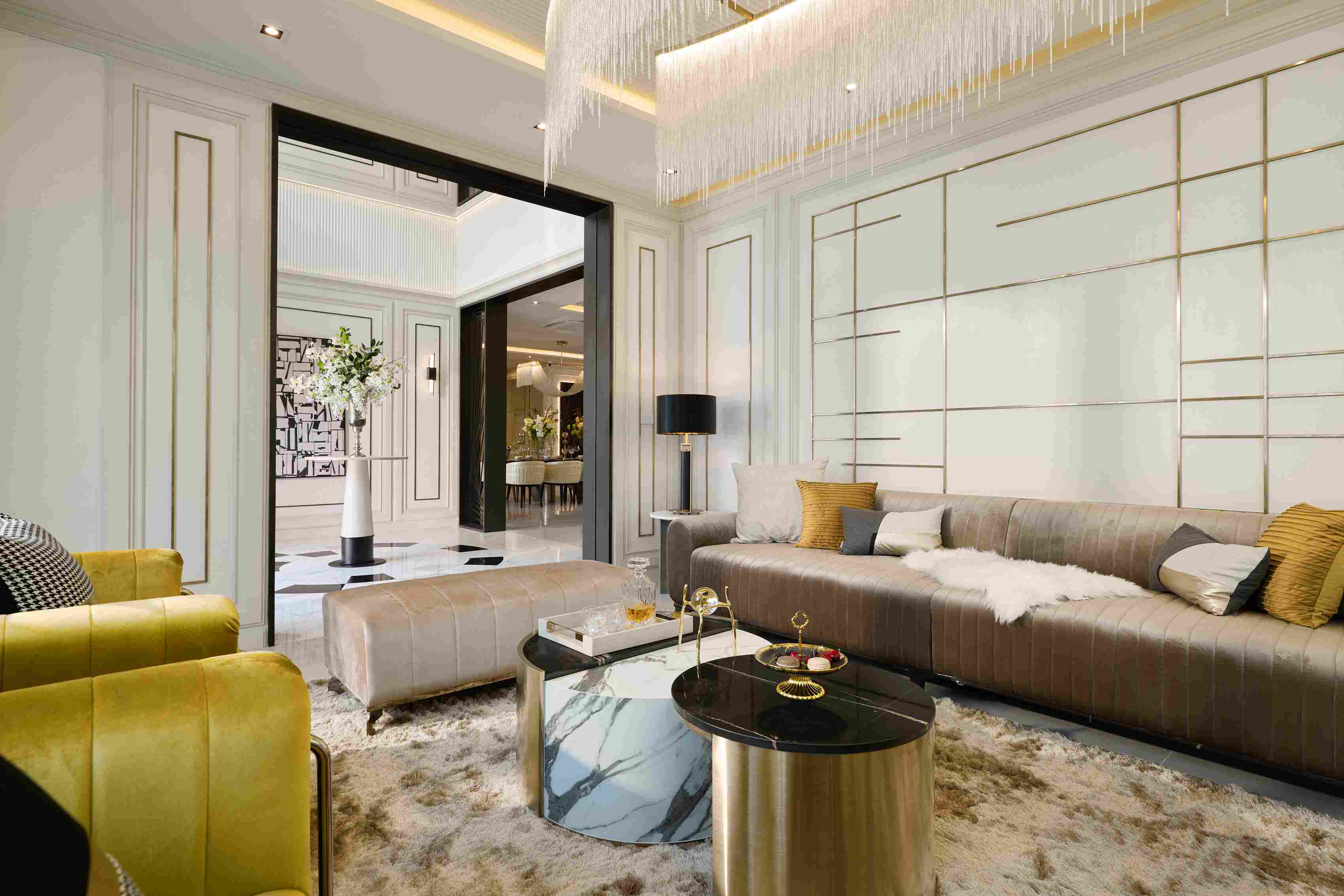 Living Area ในบ้านคฤหาสน์ THE CITY ปิ่นเกล้า-พรานนก