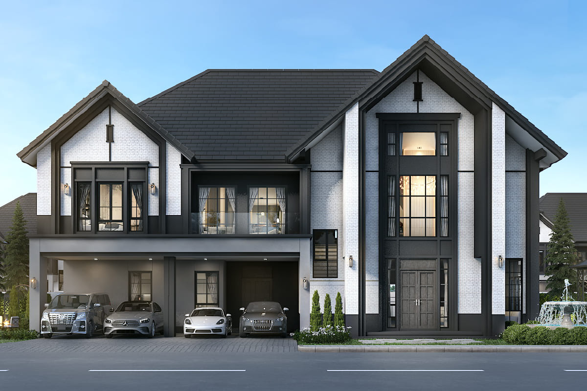 แบบบ้านยุโรป Type OXBURGH โครงการ THE CITY จรัญฯ-ปิ่นเกล้า