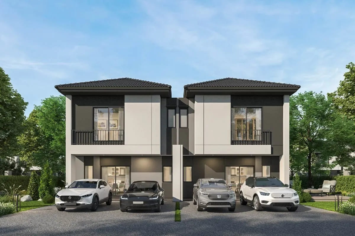 แบบบ้านแฝด 2 ชั้น Type BRIO โครงการ PLENO TOWN ติวานนท์-รังสิต