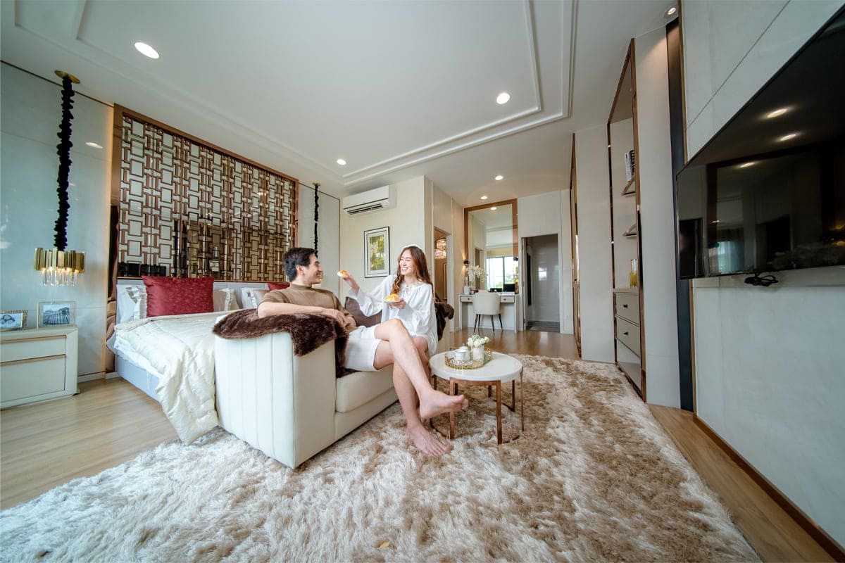 ห้องนอนในทาวน์โฮม บ้านกลางเมือง ลาดพร้าว-เสรีไทย