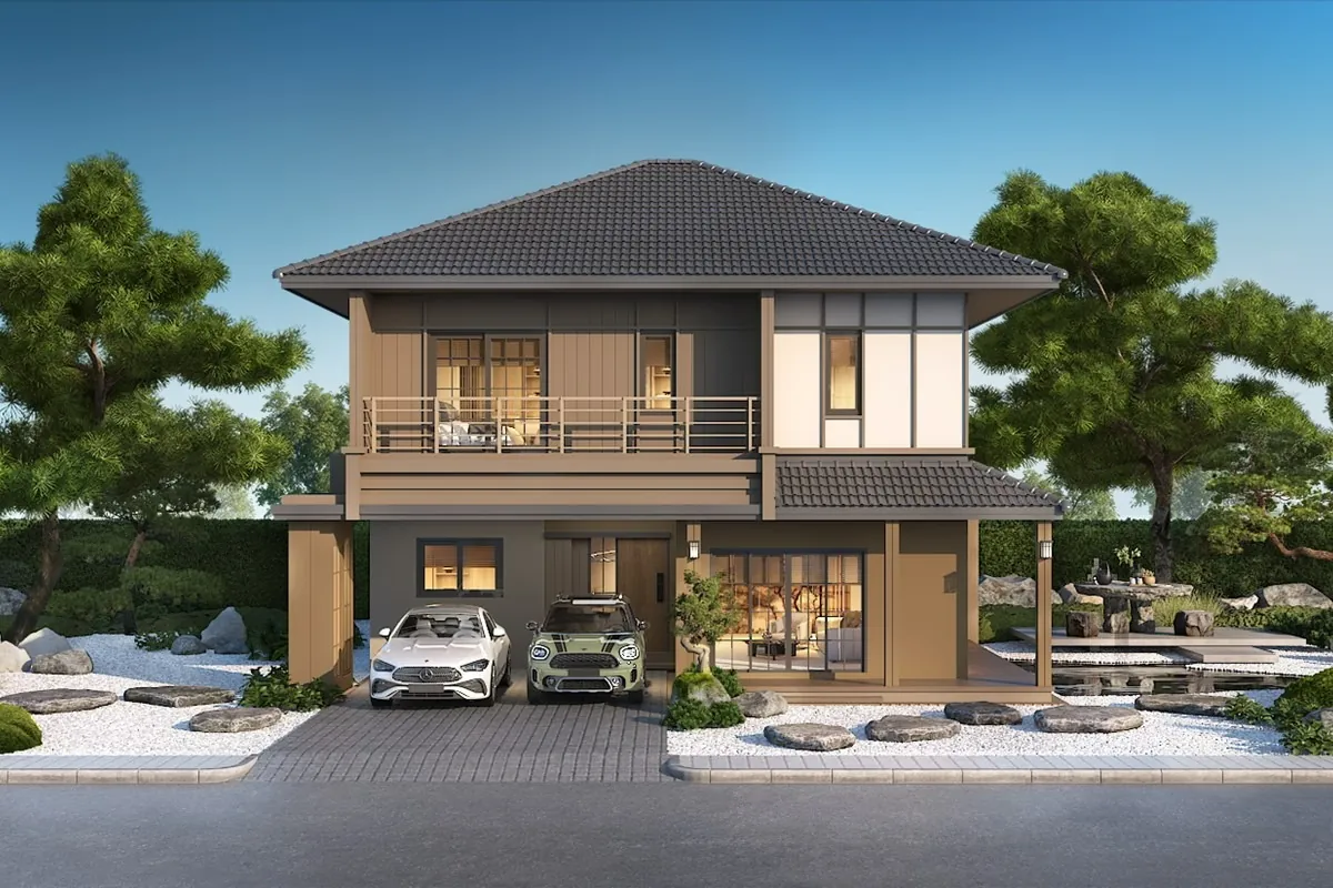 แบบบ้าน YUZUKI โครงการ CENTRO สาทร - สุขสวัสดิ์