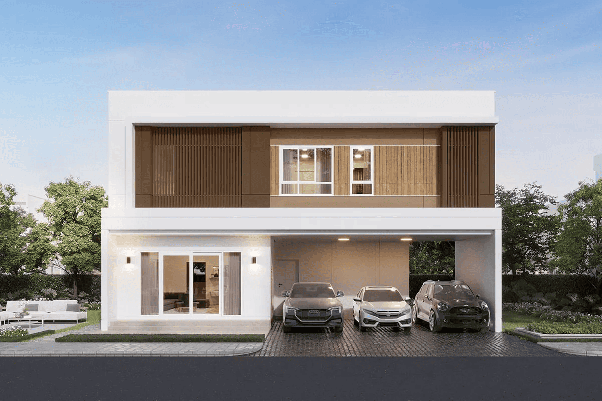 บ้านเดี่ยว บางนา ราคาไม่เกิน 5 ล้าน โครงการ MODEN บางนา - เทพารักษ์