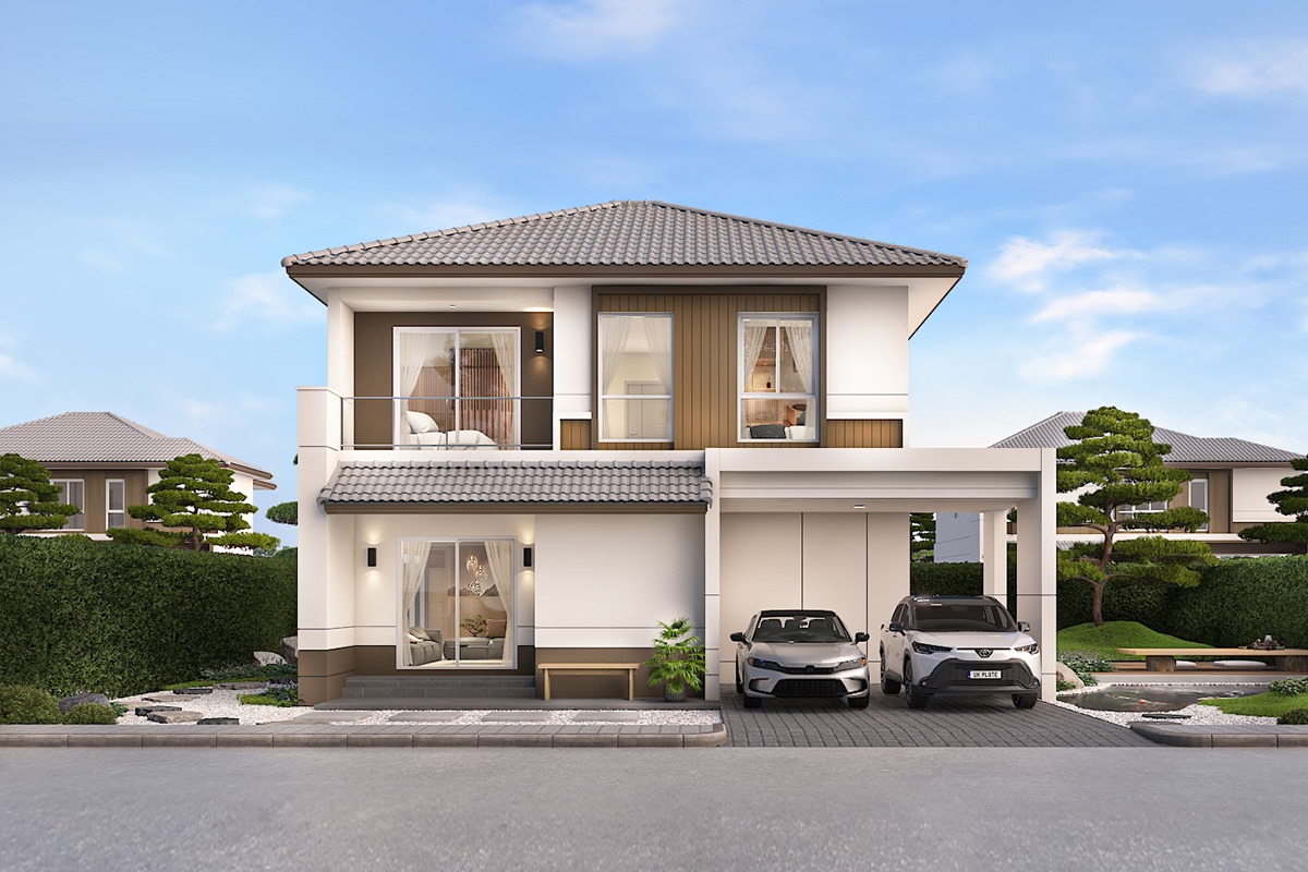 แบบบ้าน HOSHI ในโครงการ MODEN ประชาอุทิศ 90