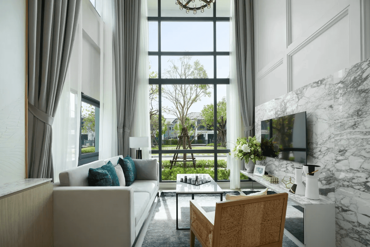 ห้องนั่งเล่น Double Volume