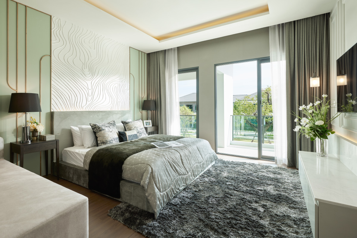การตกแต่งบ้านสไตล์ Modern Luxury ด้วยพรมขนสัตว์