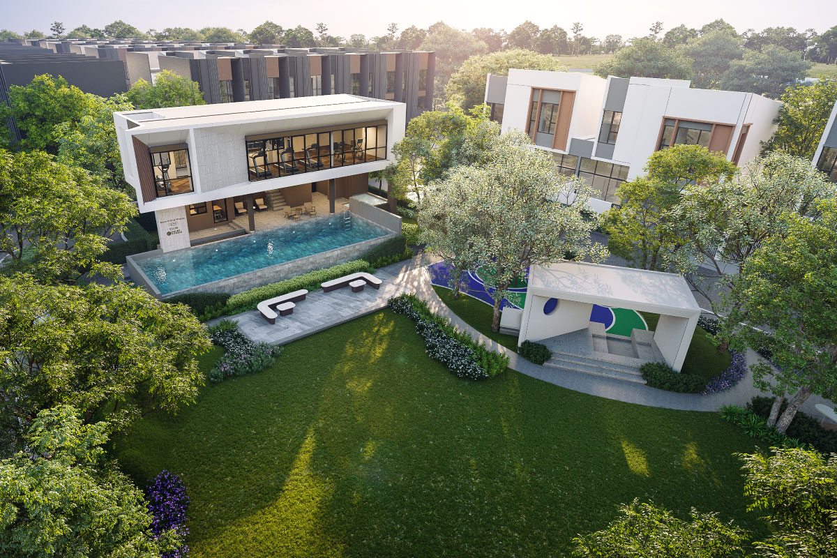 ส่วนกลาง โครงการบ้านแฝด บ้านกลางเมือง พระราม 5