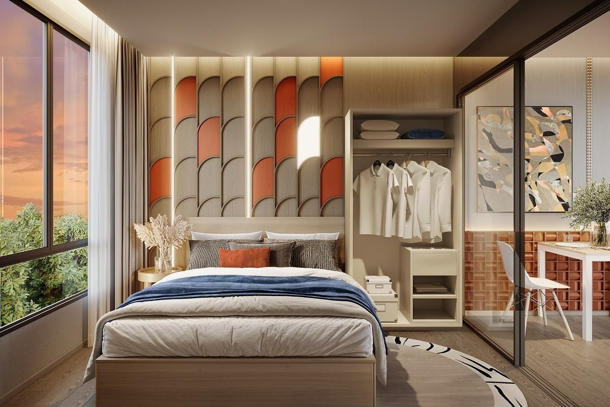 12_onnut-condo-near-bts-sukhumvit.jpg ห้องนอนในโครงการคอนโด GOOD DAY สุขุมวิท 93