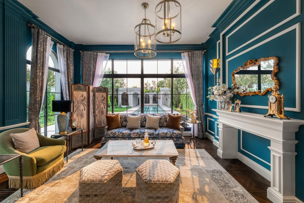 ห้องรับแขก The Grand Parlour ของบ้านเดี่ยว THE PALAZZO ปิ่นเกล้า-บรมฯ