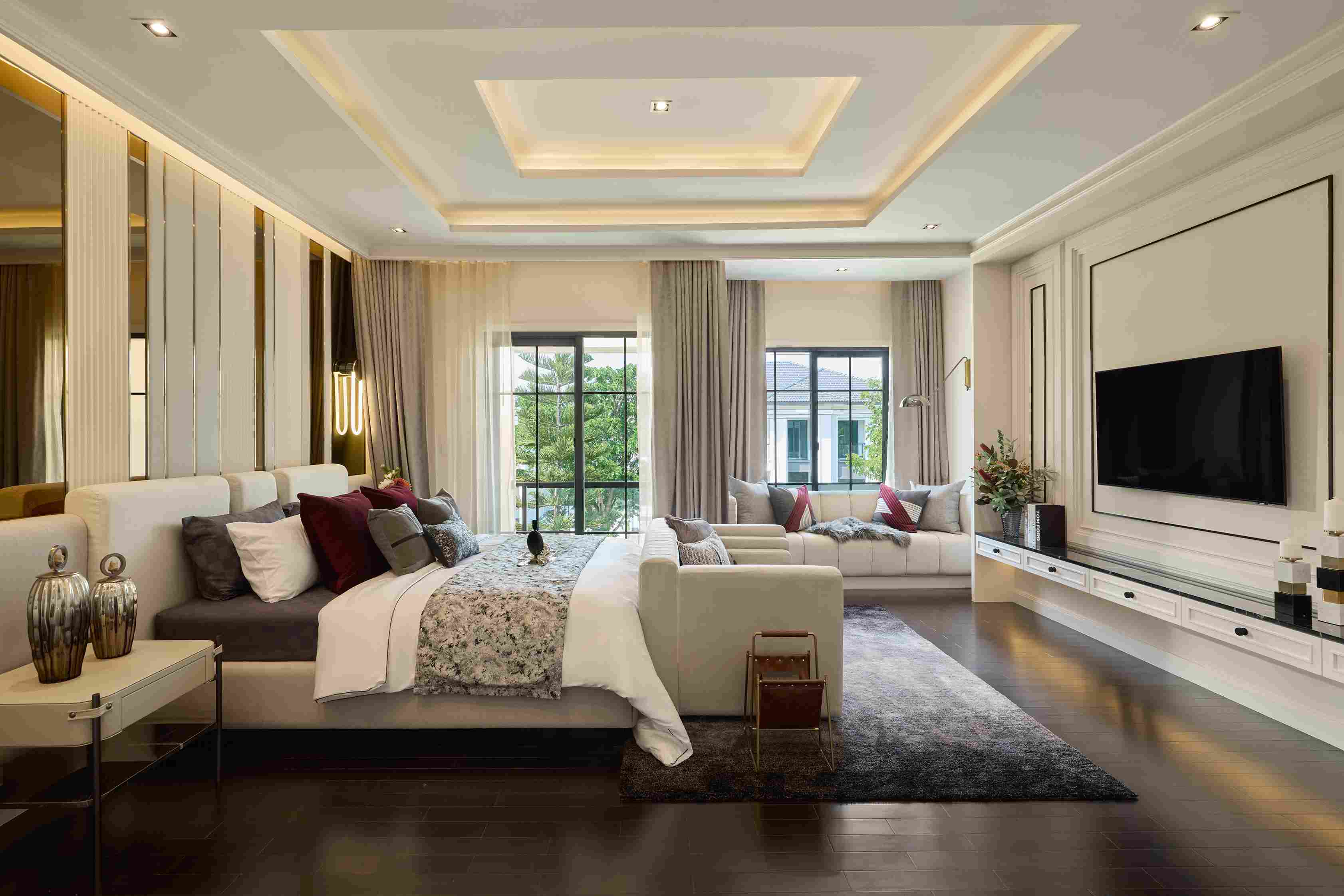 ห้องนอนในบ้านคฤหาสน์ THE CITY ปิ่นเกล้า-พรานนก