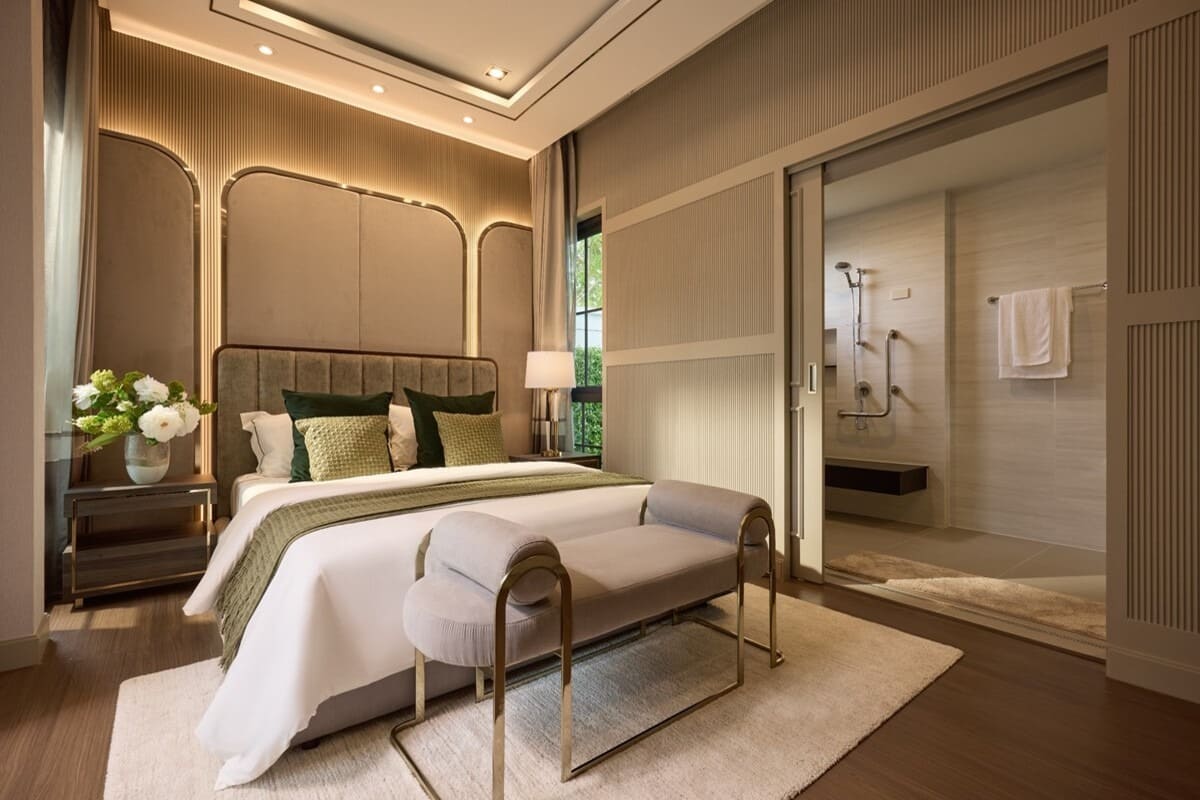 ห้องนอนผู้สูงอายุในบ้าน THE CITY พระราม 5 - นครอินทร์ 2