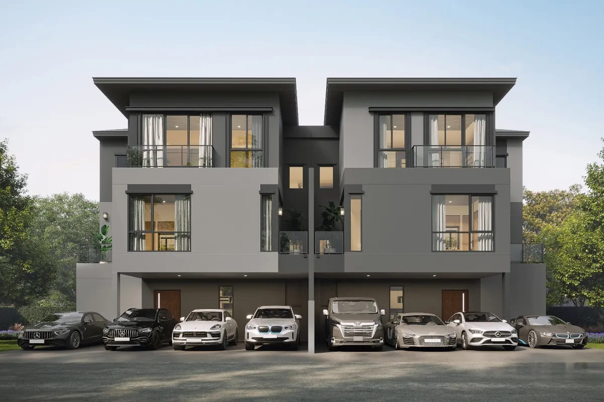 แบบบ้านแฝด 3 ชั้น Type DAELYN โครงการ บ้านกลางเมือง THE EDITION โยธินพัฒนา