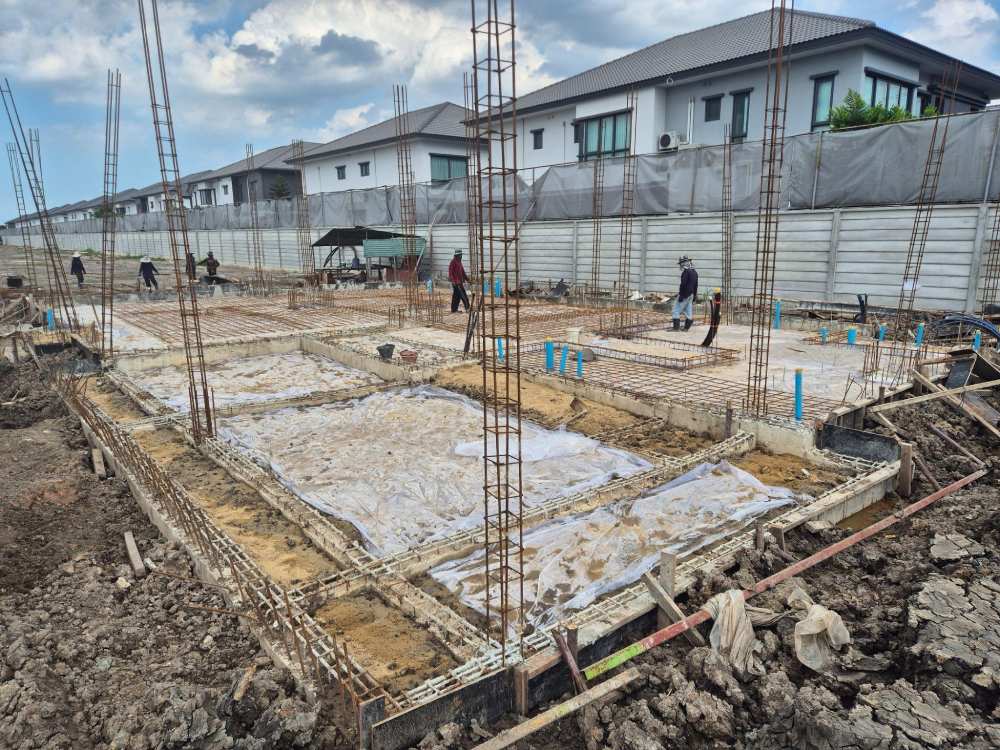 การควบคุมคุณภาพและตรวจคุณภาพบ้านเดี่ยวเอพีอย่างเข้มงวด ตั้งแต่ระหว่างการก่อสร้างหน้างาน