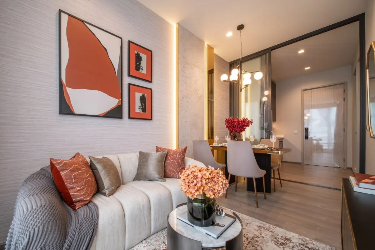 การออกแบบห้อง โครงการ THE ADDRESS สยาม - ราชเทวี