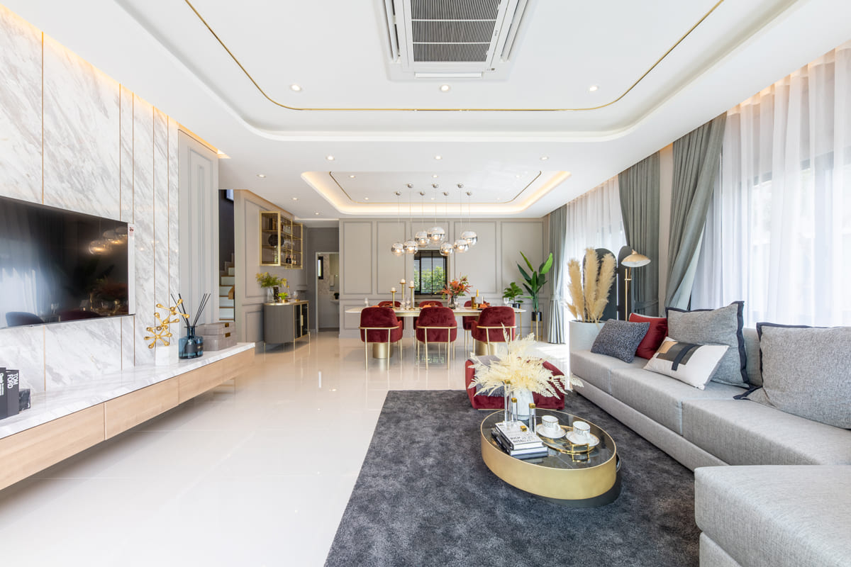 การออกแบบ Open Space ในบ้านสไตล์ Modern Luxury
