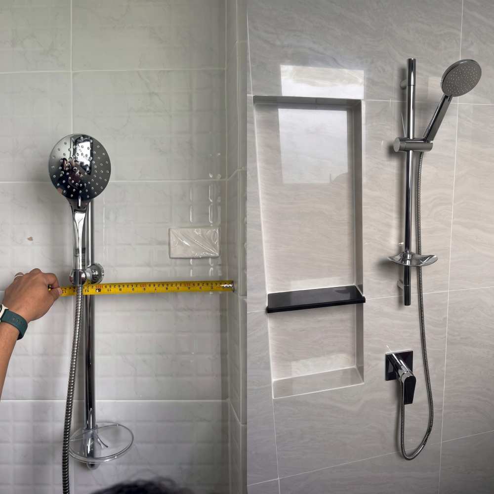 10_ap-house-water-supply-system.jpg ฝักบัวและสายชำระ หนึ่งในระบบใช้งานหลักที่ AP ตรวจระบบน้ำก่อนส่งมอบบ้าน