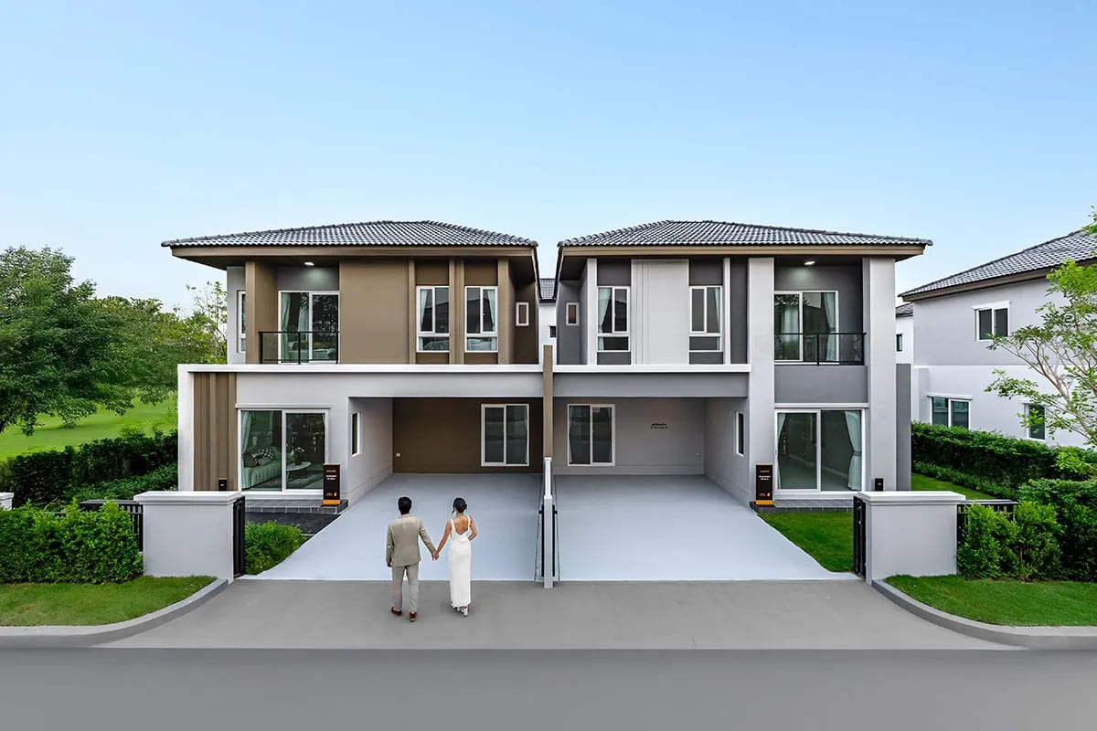 บ้านแฝดสไตล์บ้านเดี่ยว โครงการ GRANDE PLENO รามอินทรา - จตุโชติ