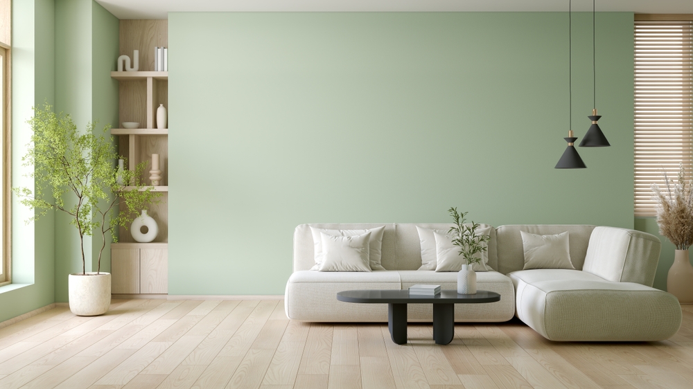 11_cool-tone-decoration-idea.jpg ห้องนั่งเล่นสีเขียวอ่อน