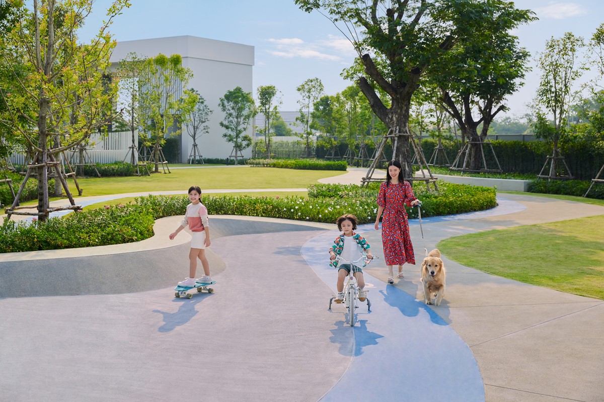 พื้นที่สีเขียวโครงการบ้านเดี่ยว CENTRO รามอินทรา-จตุโชติ 3