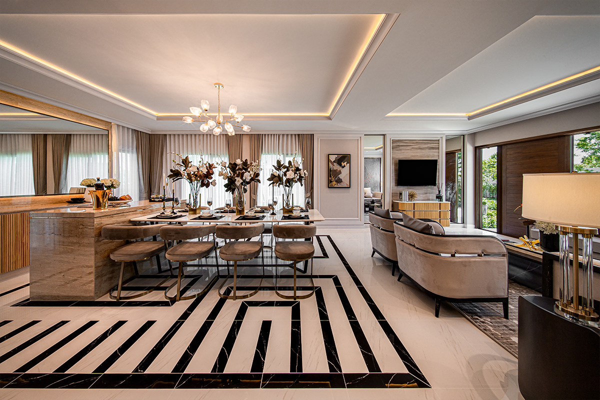 พื้นที่รับประทานอาหารโครงการบ้านเดี่ยว THE CITY ติวานนท์-งามวงศ์วาน 2