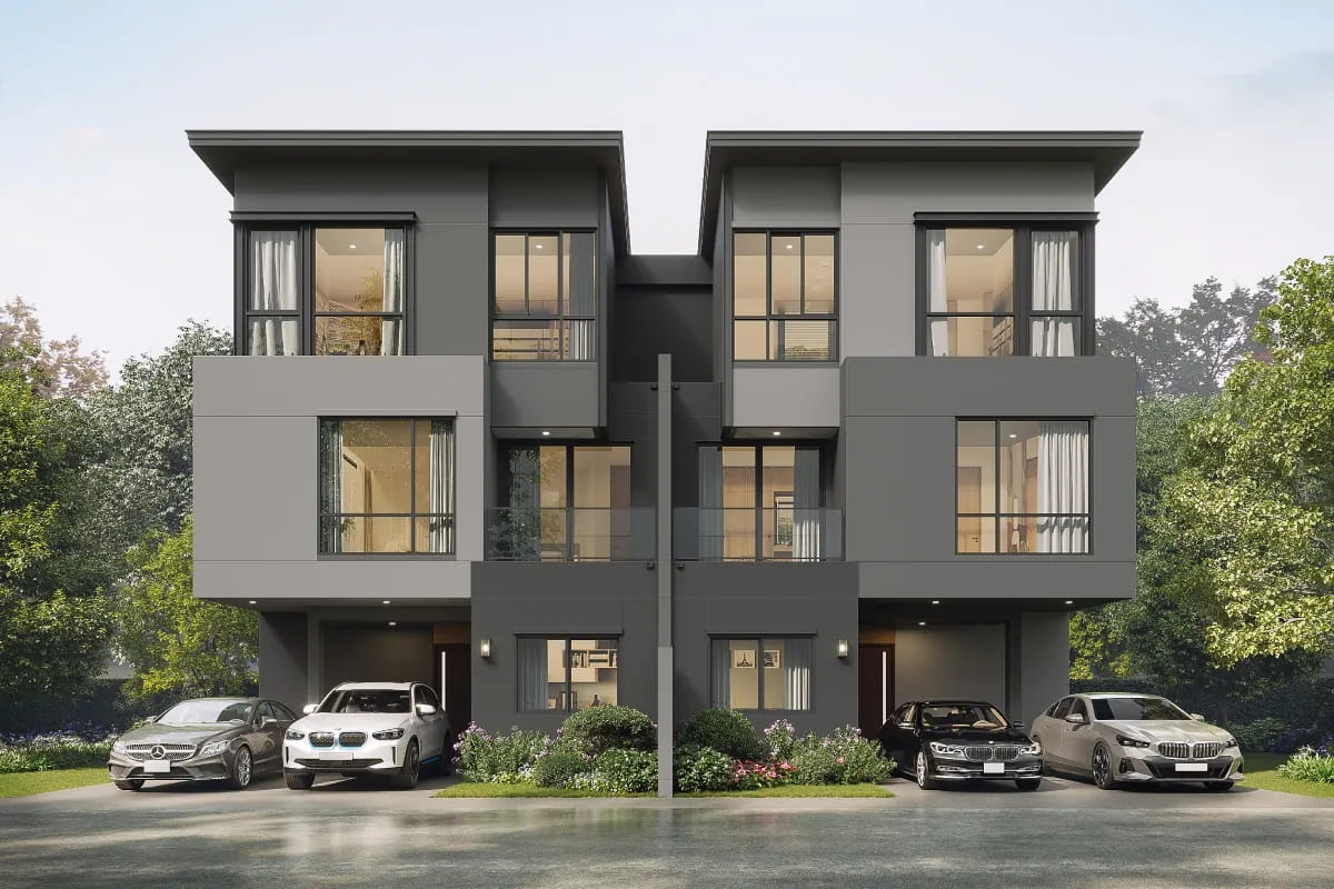 แบบบ้านแฝด 3 ชั้น Type NOE โครงการ บ้านกลางเมือง THE EDITION โยธินพัฒนา