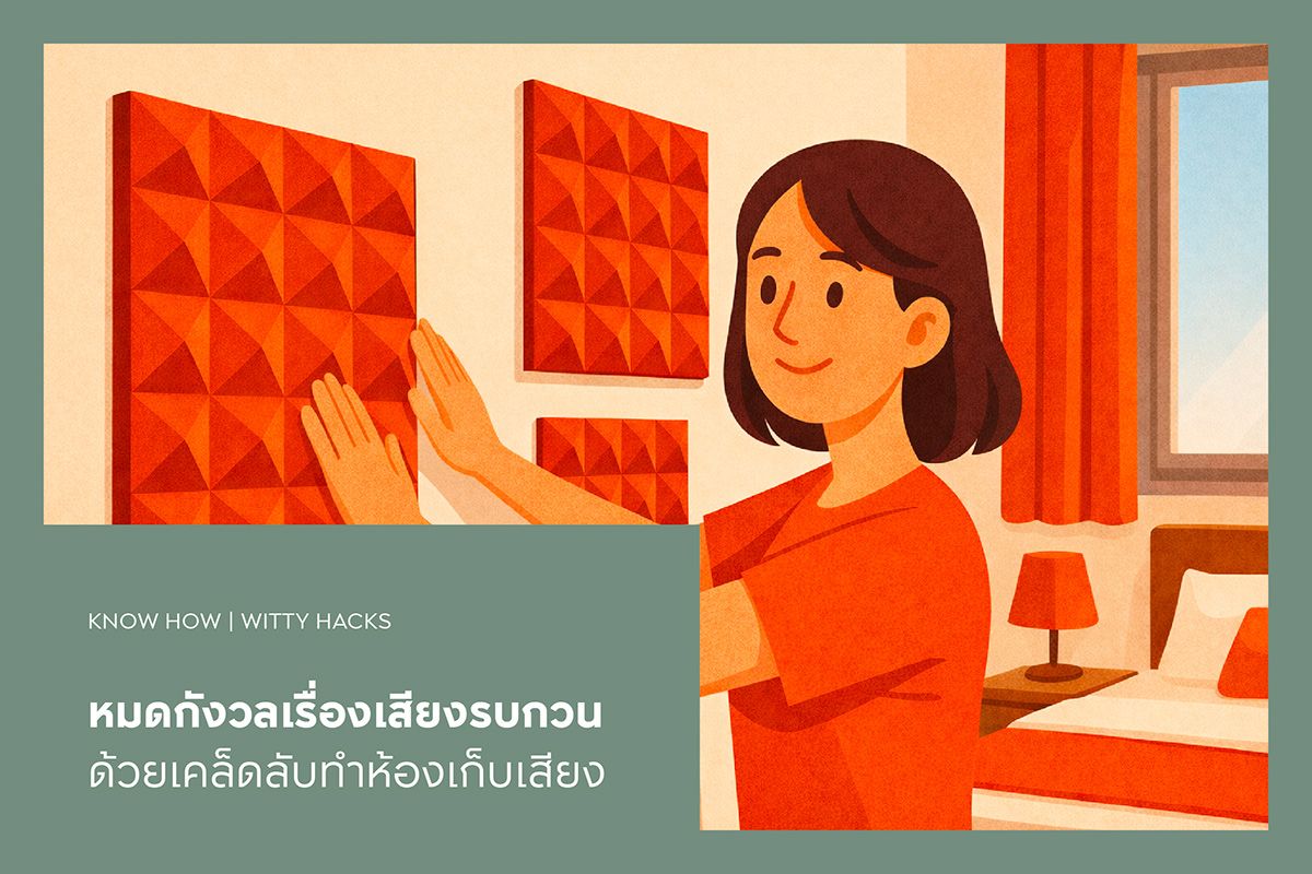 หมดกังวลเรื่องเสียงรบกวน ด้วยเคล็ดลับทำห้องเก็บเสียง